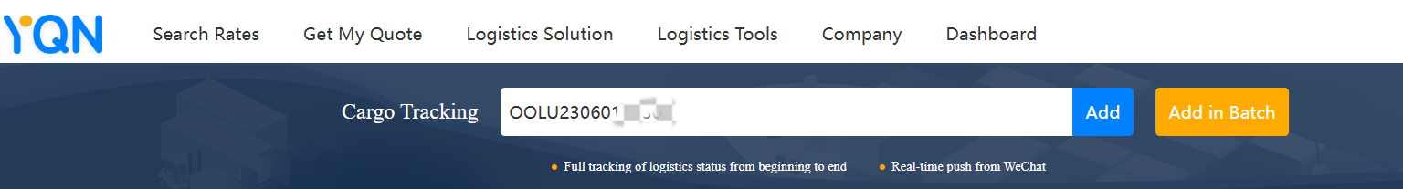 OOCL track and trace